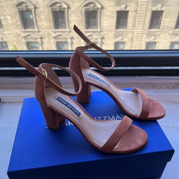 Escarpins Stuart Weitzman - Cuir Vero, Talon Midi Noir - Taille 6 US - Neuf Avec Boîte